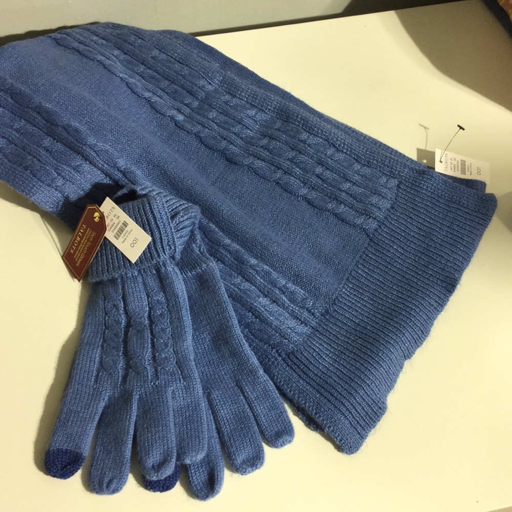 NWT Talbots scarf and gloves (sold as a set)
